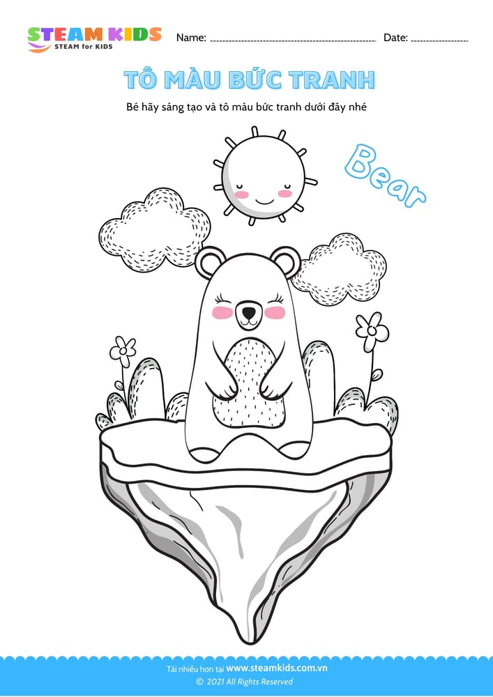 Bài tập Tô màu - Tô màu bức tranh - B3