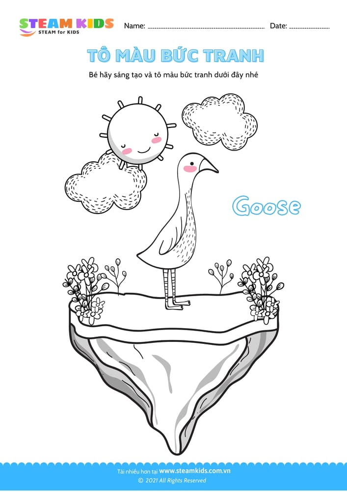 Bài tập Tô màu - Tô màu bức tranh - B7