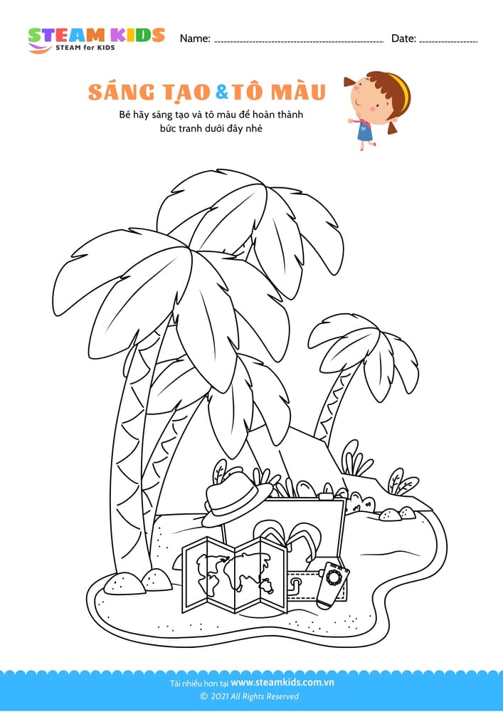 Bài tập Tô màu - Tô màu bức tranh - B24