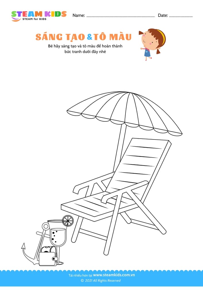 Bài tập Tô màu - Tô màu bức tranh - B26