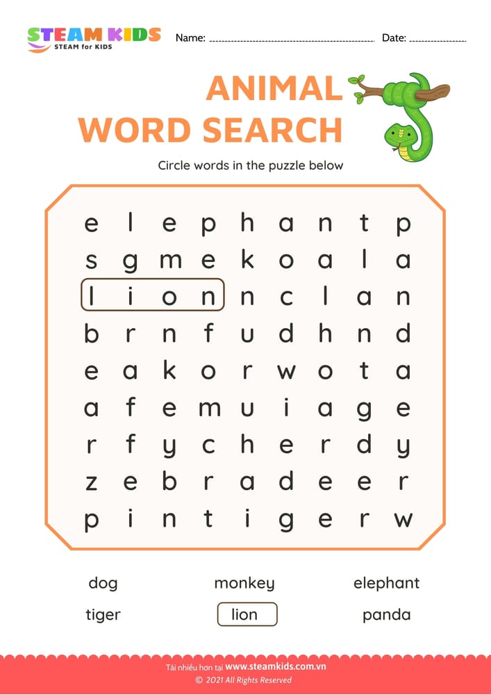 Bài tập tiếng anh - Words Search - B2