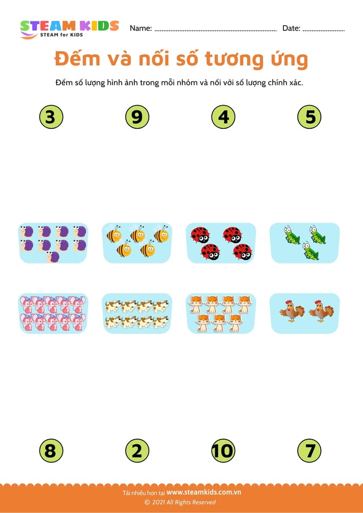 Bài tập toán tư duy - Đếm và viết số - B4