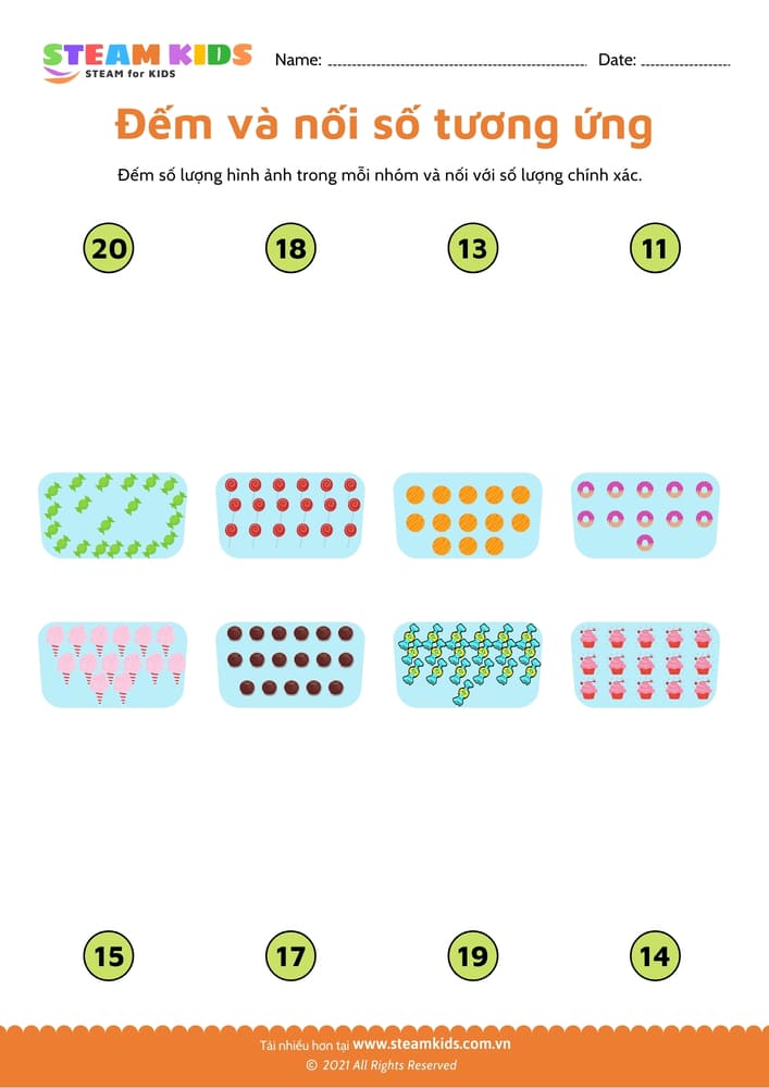 Bài tập toán tư duy - Đếm và viết số - B5