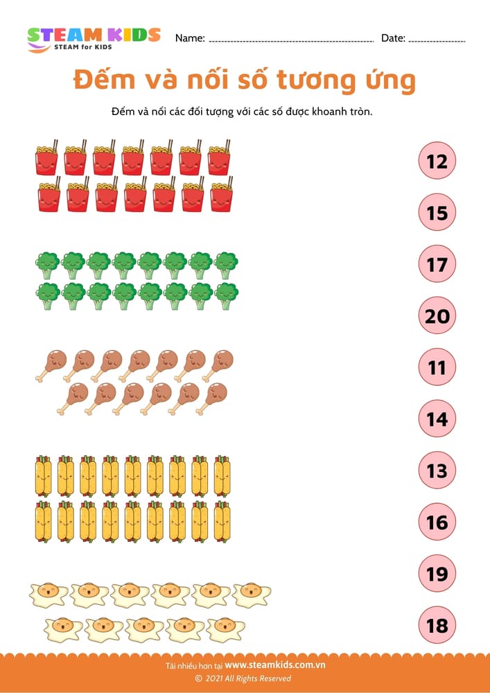 Bài tập toán tư duy - Đếm và viết số - B9