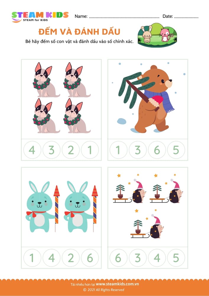 Bài tập toán tư duy - Đếm và đánh dấu - B8