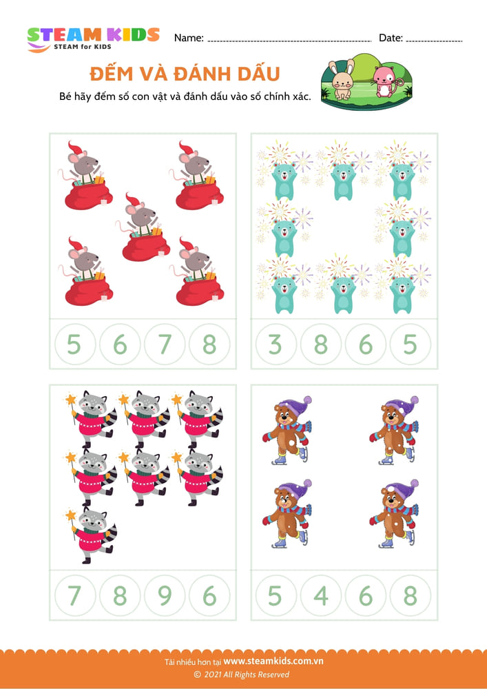 Bài tập toán tư duy - Đếm và đánh dấu - B10