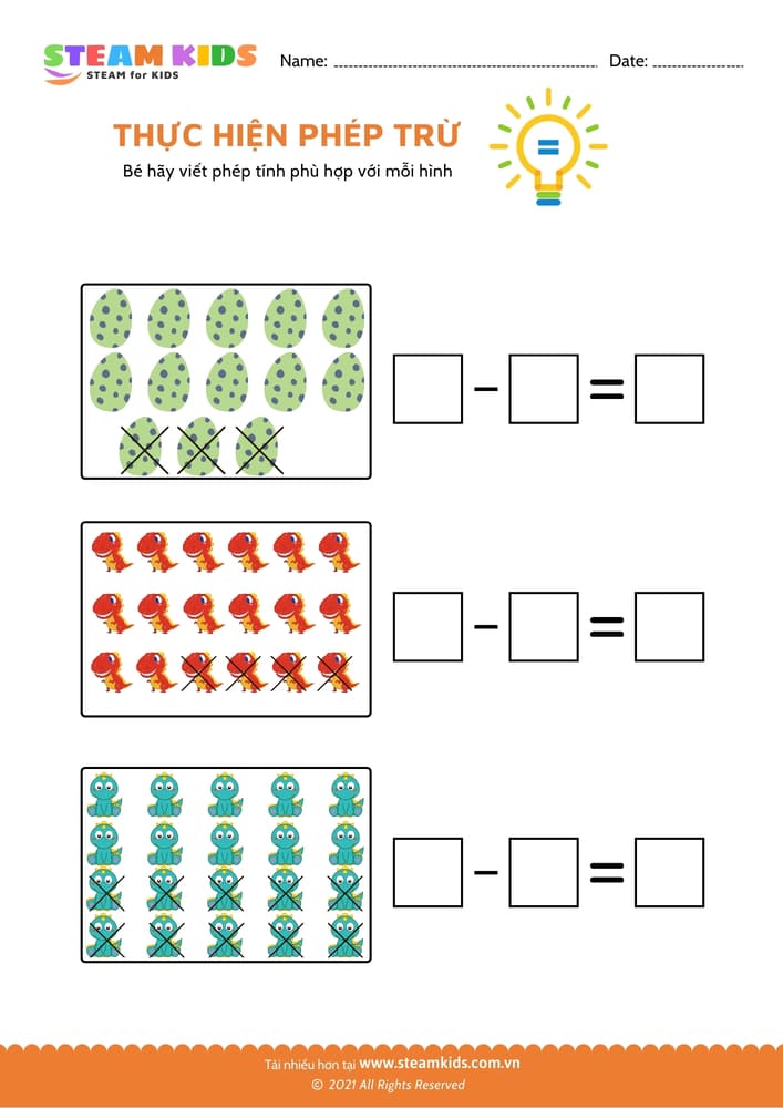 Bài tập toán tư duy - Thực hiện phép trừ - B40