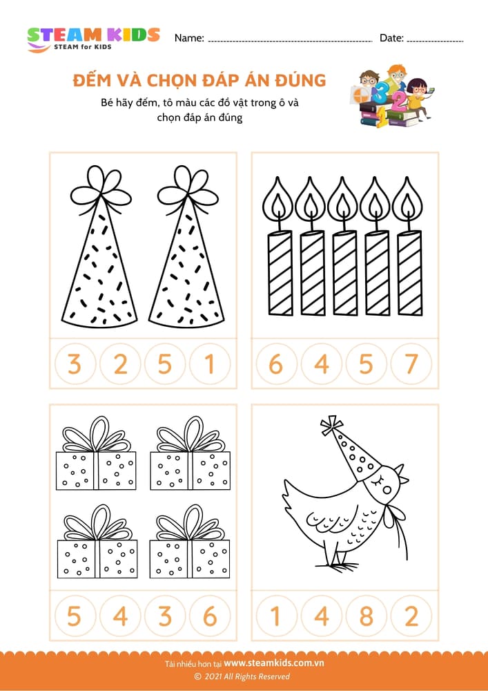 Bài tập toán tư duy - Đếm và đánh dấu - B11