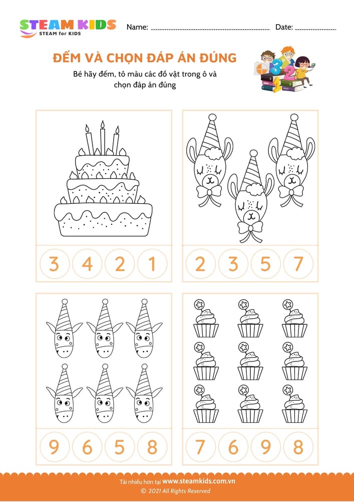 Bài tập toán tư duy - Đếm và đánh dấu - B13