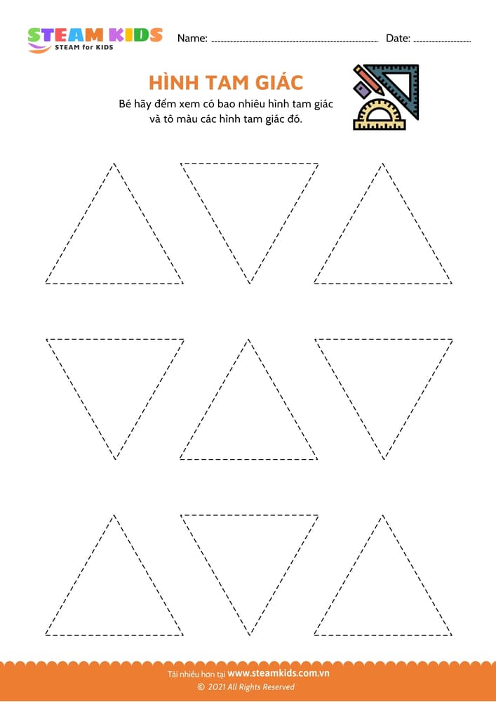 Bài tập toán tư duy - Hình tam giác - B2