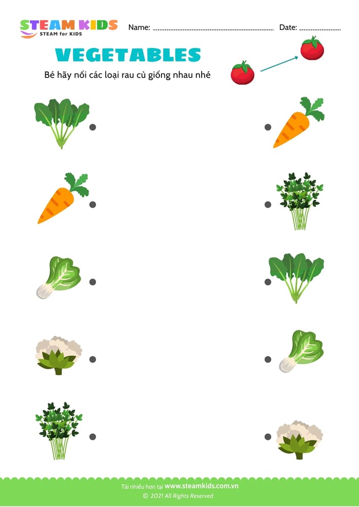 Bài tập khoa học - Tìm cặp giống nhau - B3