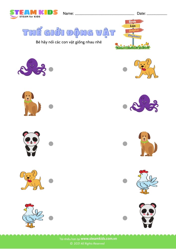 Bài tập khoa học - Tìm cặp giống nhau - B8