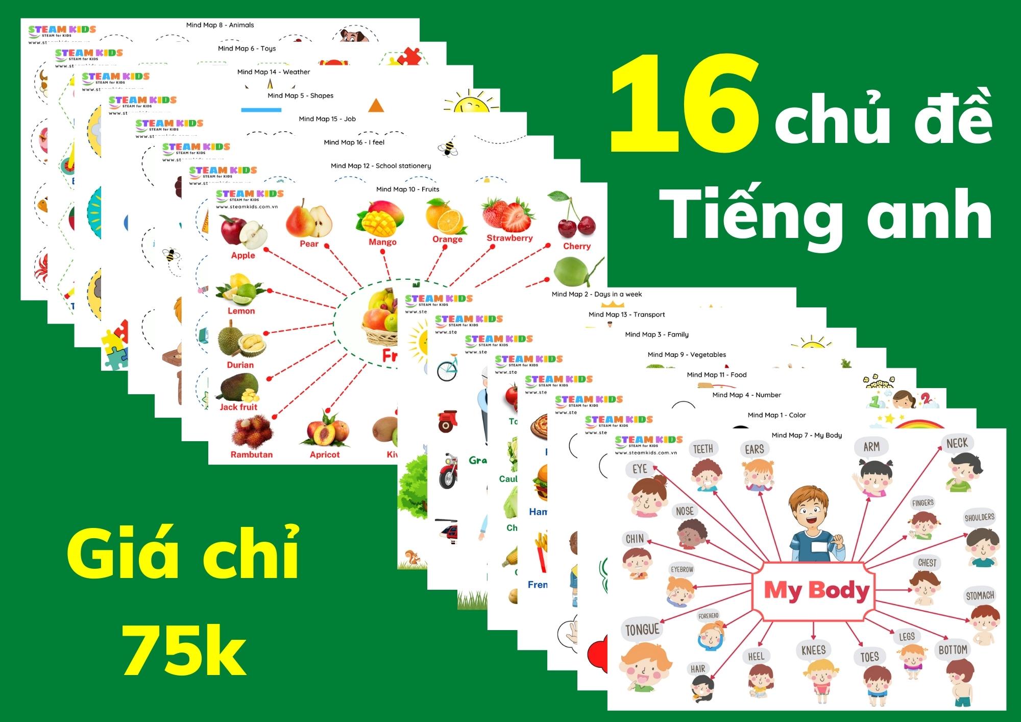 mindmap tiếng anh mindmap tiếng anh