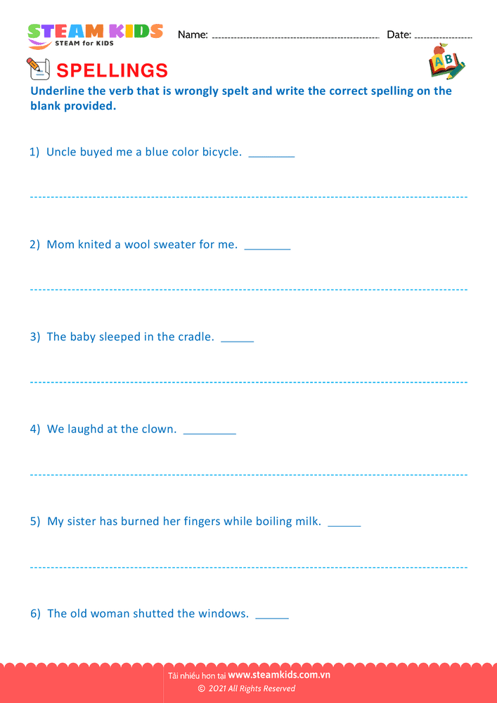 Bài tập tiếng anh - Plurals & Verb Forms - B2