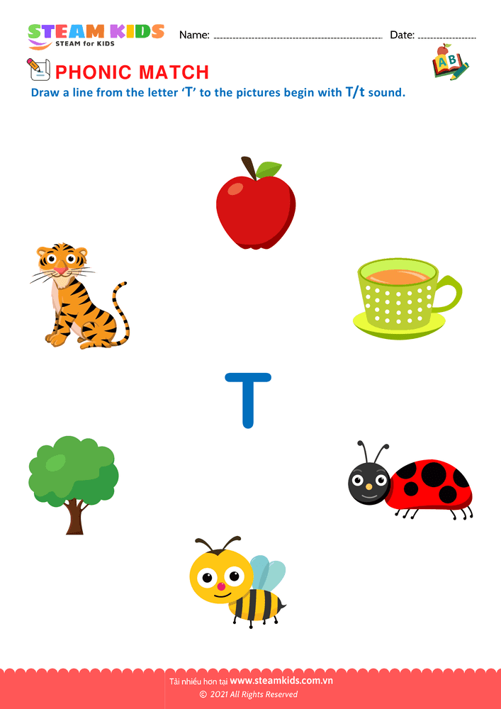 Bài tập tiếng anh - Phonic Match T