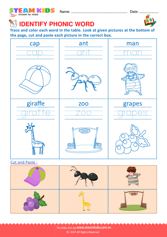 Bài tập tiếng anh - Identify phonic word - B2