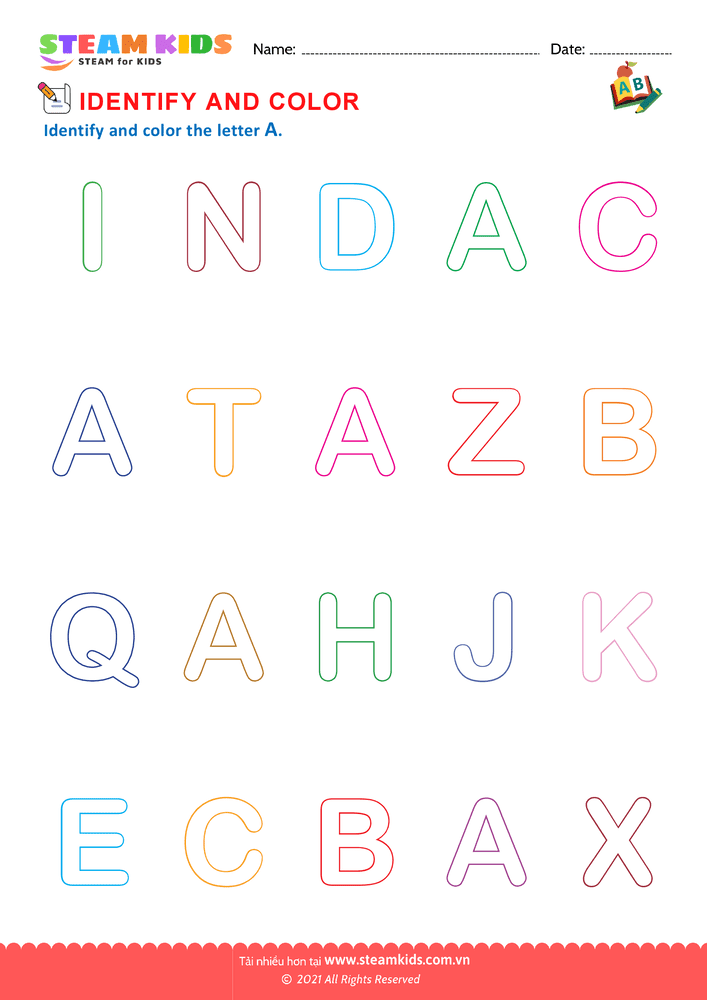 Bài tập tiếng anh - Identify Letters - B4