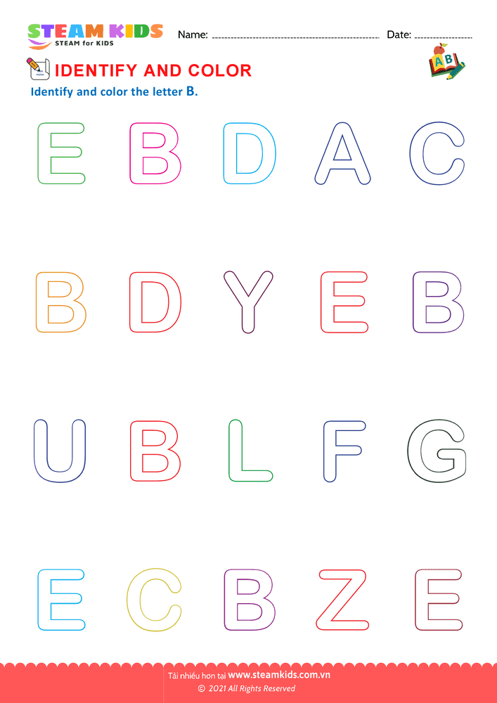 Bài tập tiếng anh - Identify Letters - B6