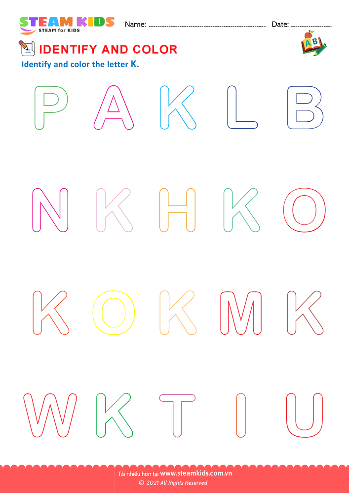 Bài tập tiếng anh - Identify Letters - B7