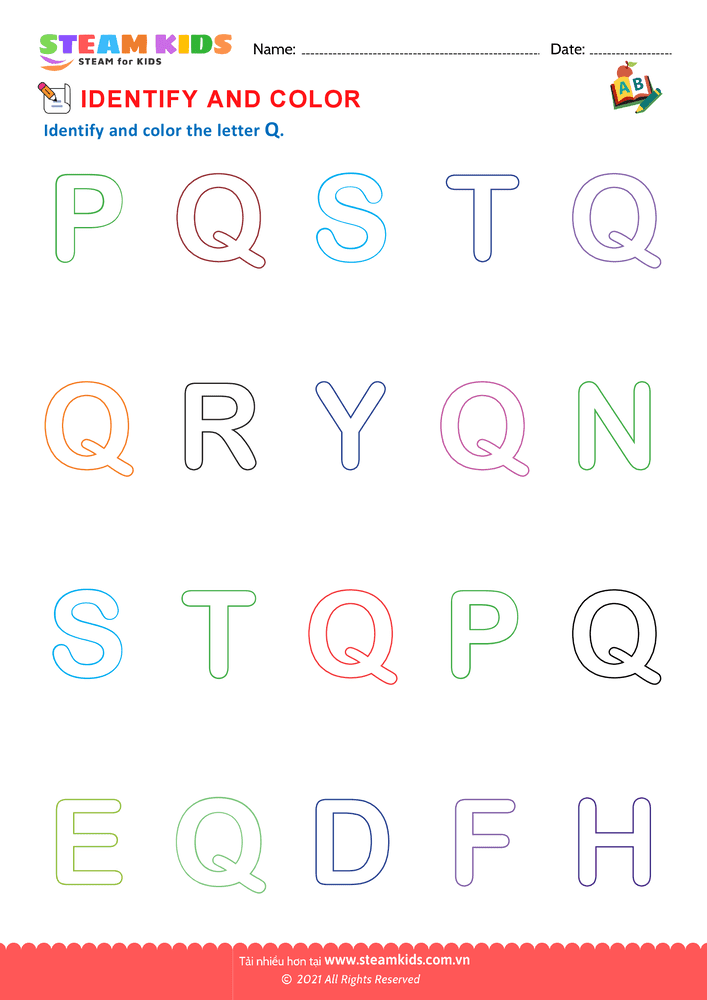 Bài tập tiếng anh - Identify Letters - B34