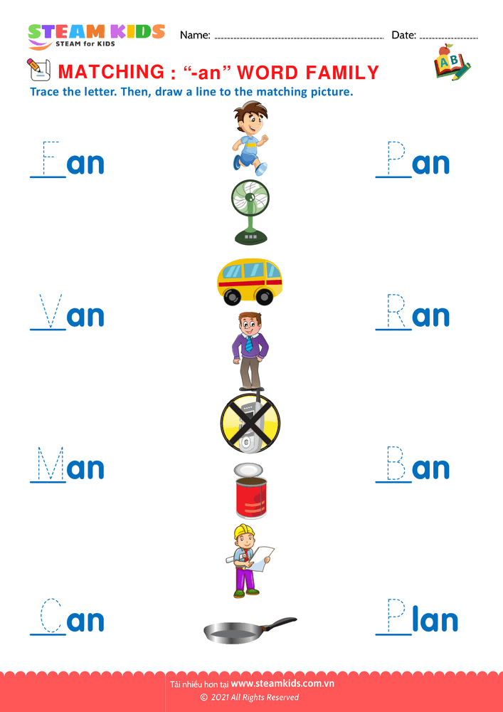 Bài tập tiếng anh - Rhyming Words - B13