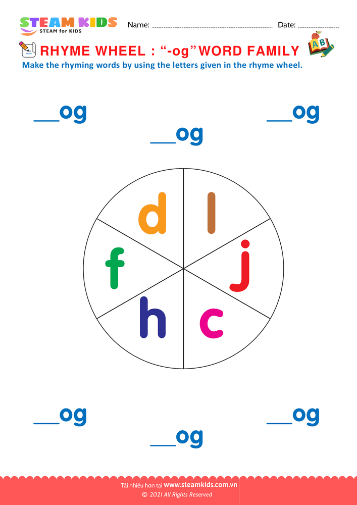 Bài tập tiếng anh - Rhyming Words - B14