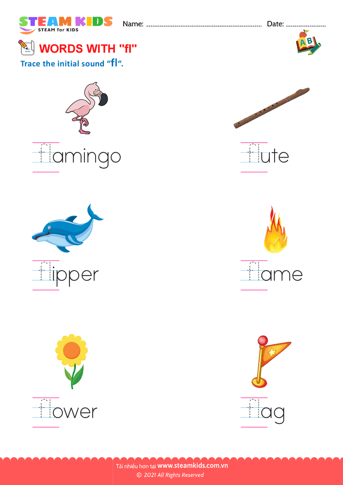 Bài tập tiếng anh - Blends and Digraphs - B34