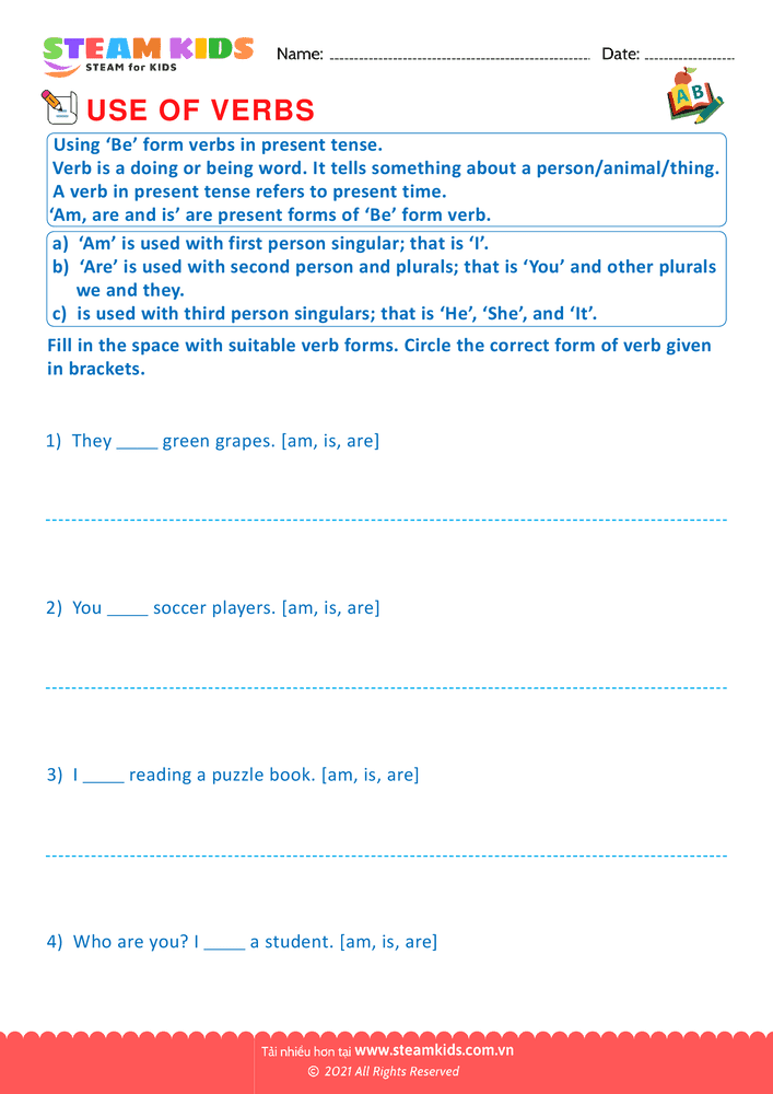 Bài tập tiếng anh - Use of verbs - B2