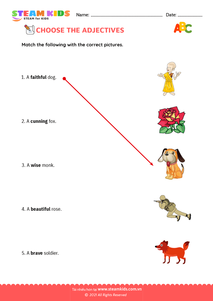 Bài tập tiếng anh - Choose adjectives - B4