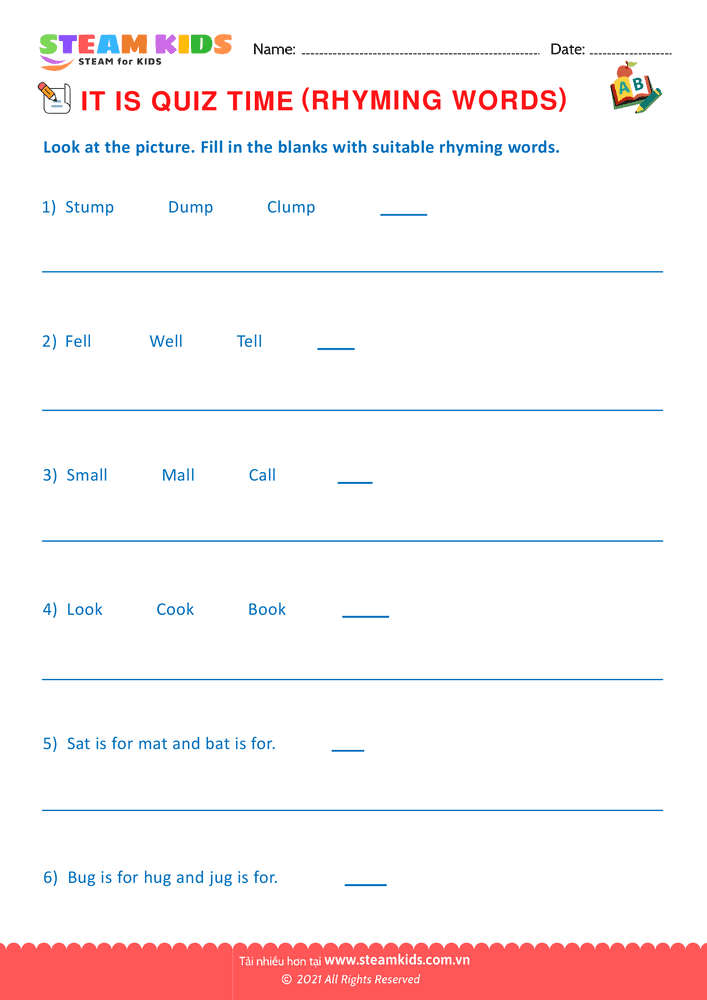 Bài tập tiếng anh - Quiz - B17