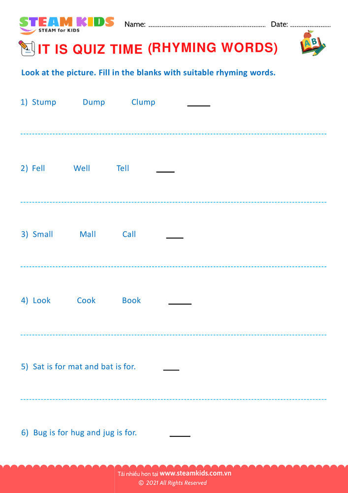 Bài tập tiếng anh - Quiz - B25