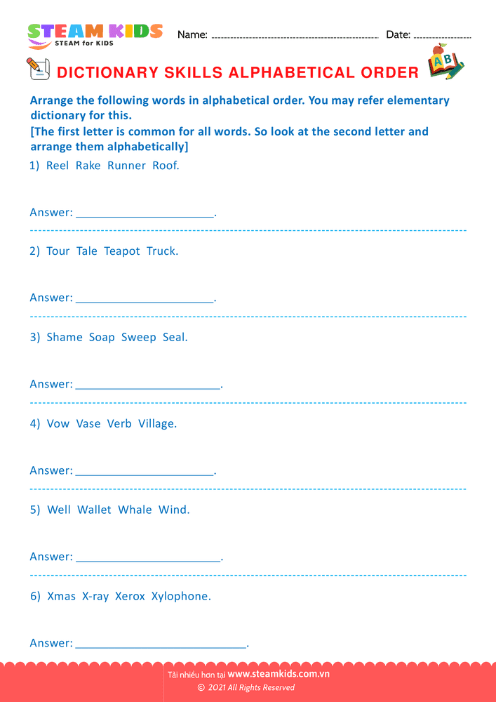 Bài tập tiếng anh - Dictionary Skills - B15