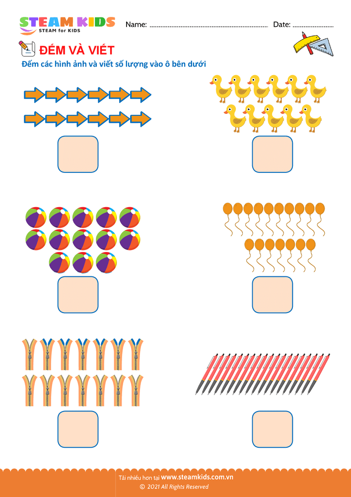 Bài tập Toán tư duy - Tập viết chữ số - B41