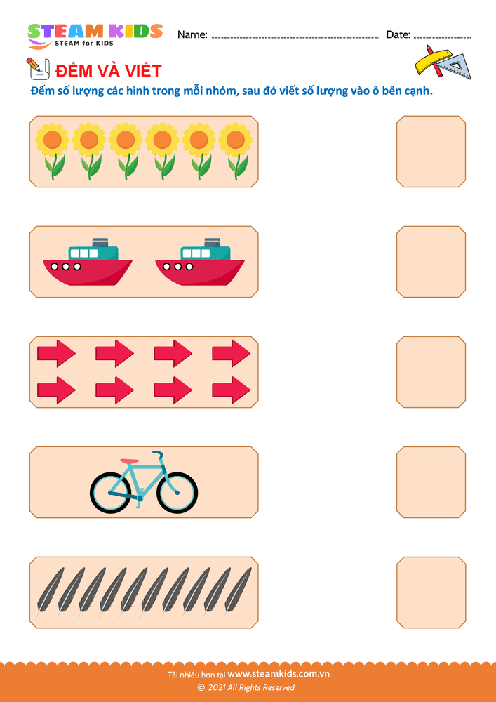 Bài tập Toán tư duy - Đến và viết - B6