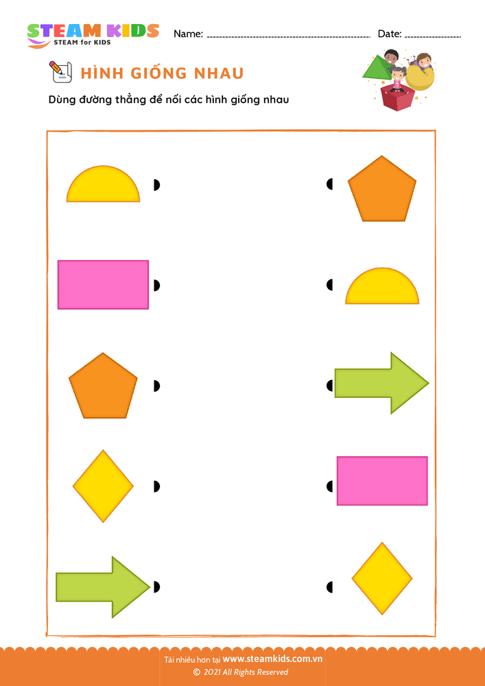 Bài tập Toán tư duy - Hình giống nhau - B4