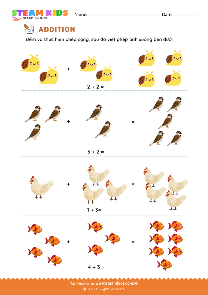 Bài tập Toán tư duy - Đếm và cộng - B3