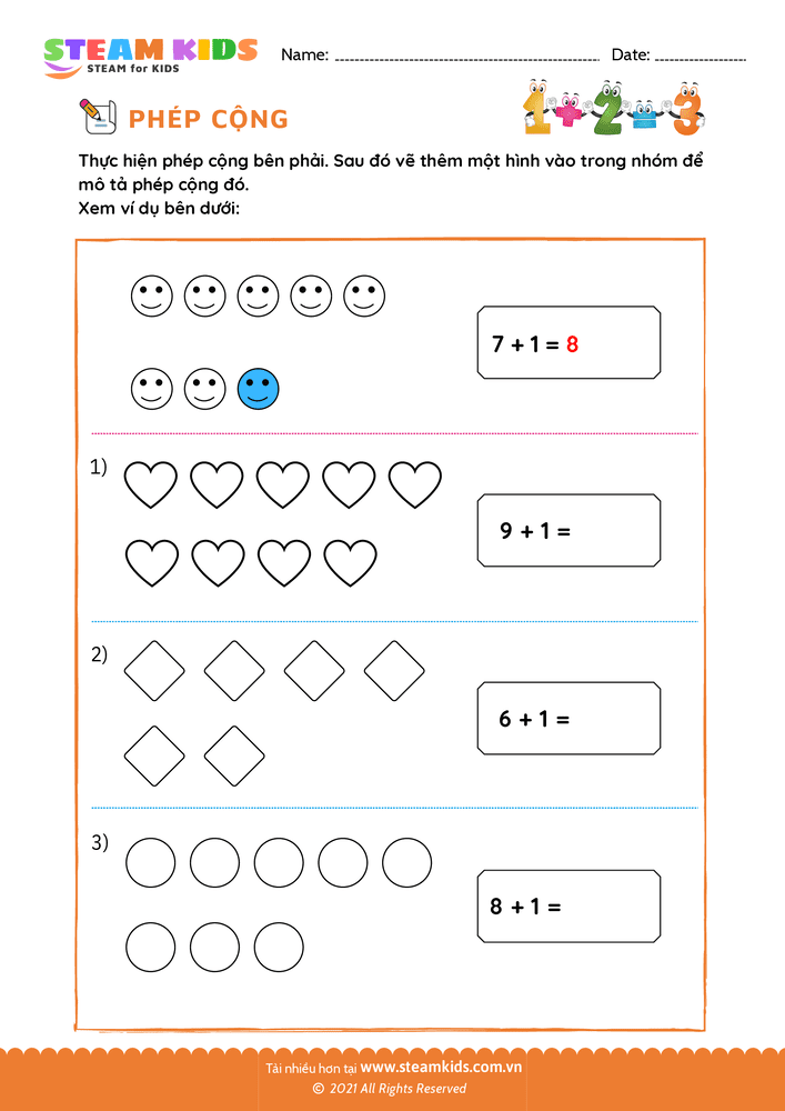 Bài tập Toán tư duy - Cộng thêm một - B33