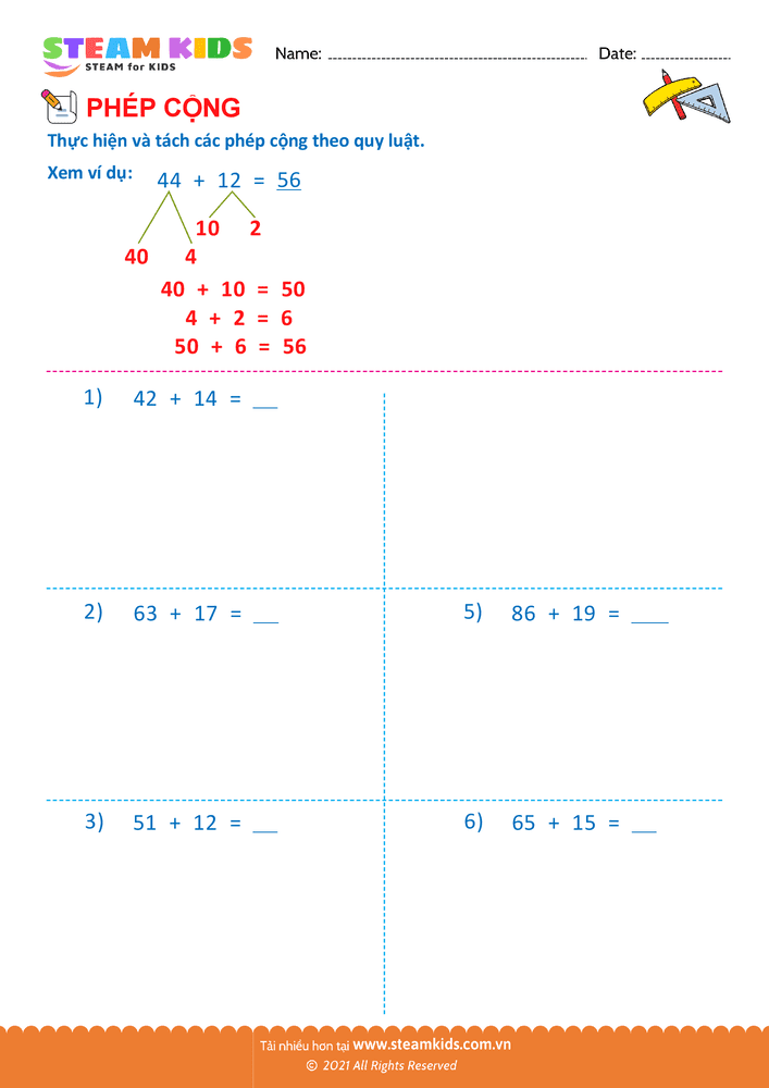 Bài tập Toán tư duy - Tách số theo quy luật - B13
