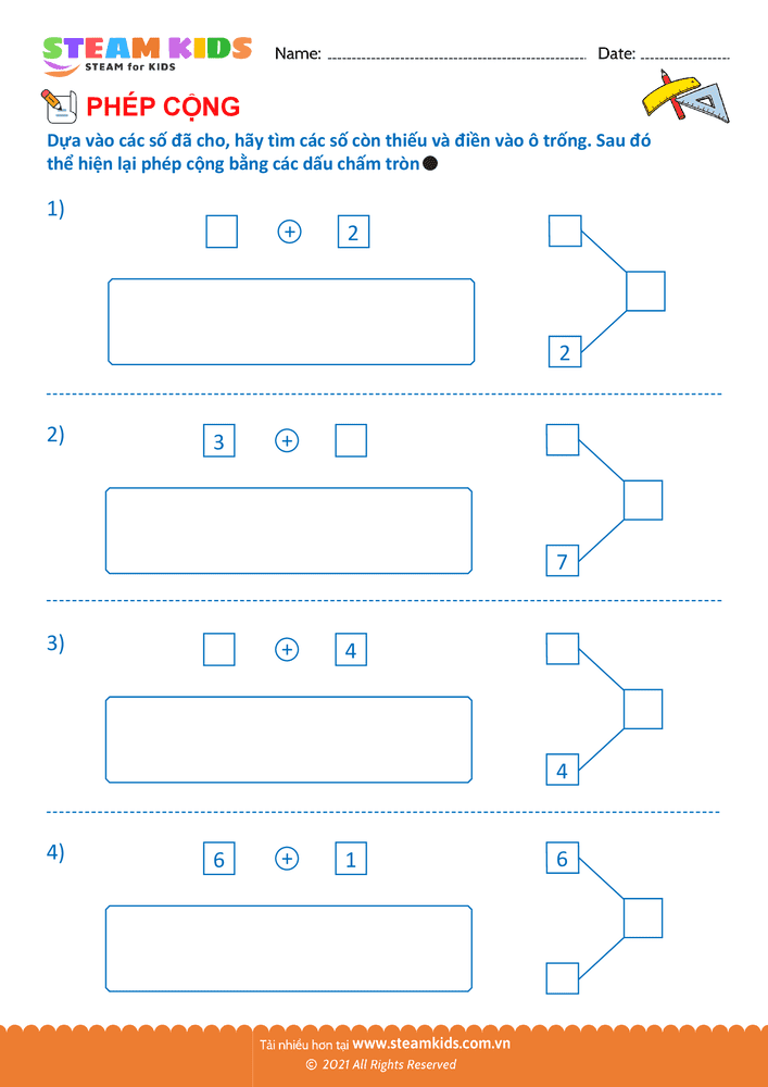 Bài tập Toán tư duy - Tìm số còn thiếu - B37