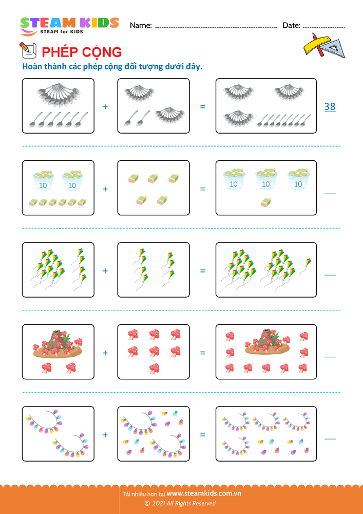 Bài tập Toán tư duy - Cộng đối tượng - B2