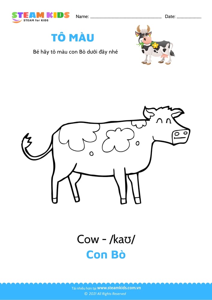 Tô màu Con lợn Tô màu động vật nuôi