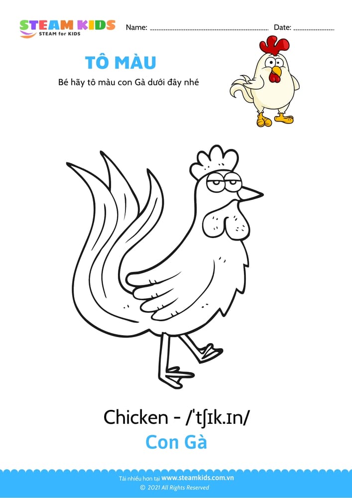Tô màu Con Bọ ngựa steam kids,steamkids