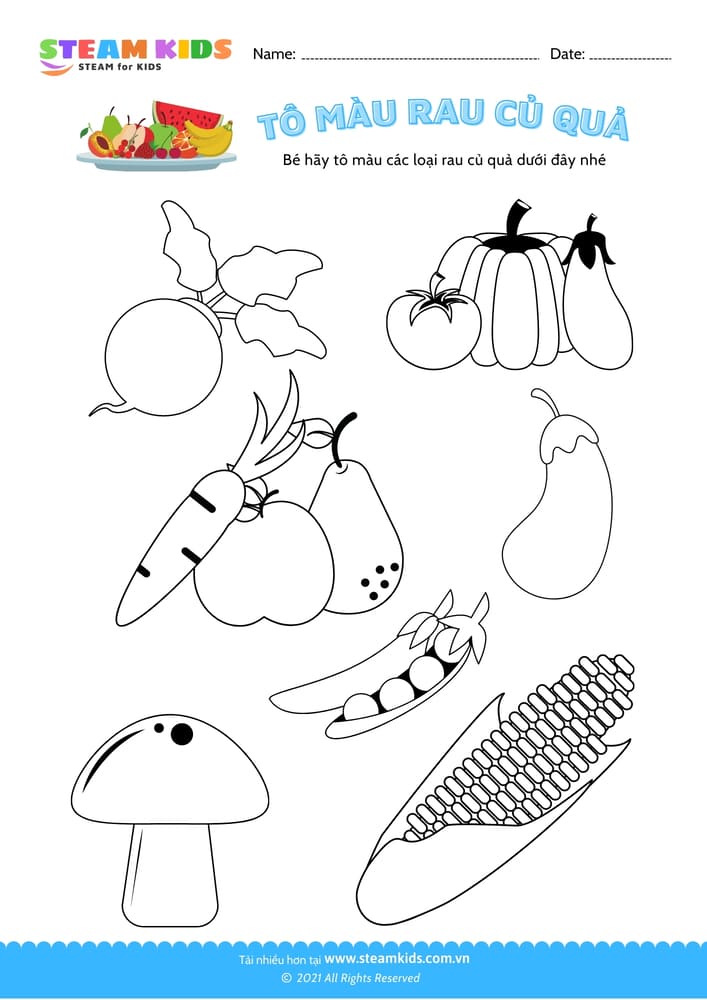 Tô màu trái cây - B2