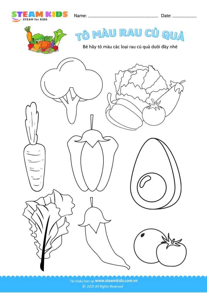 Tô màu trái cây - B2