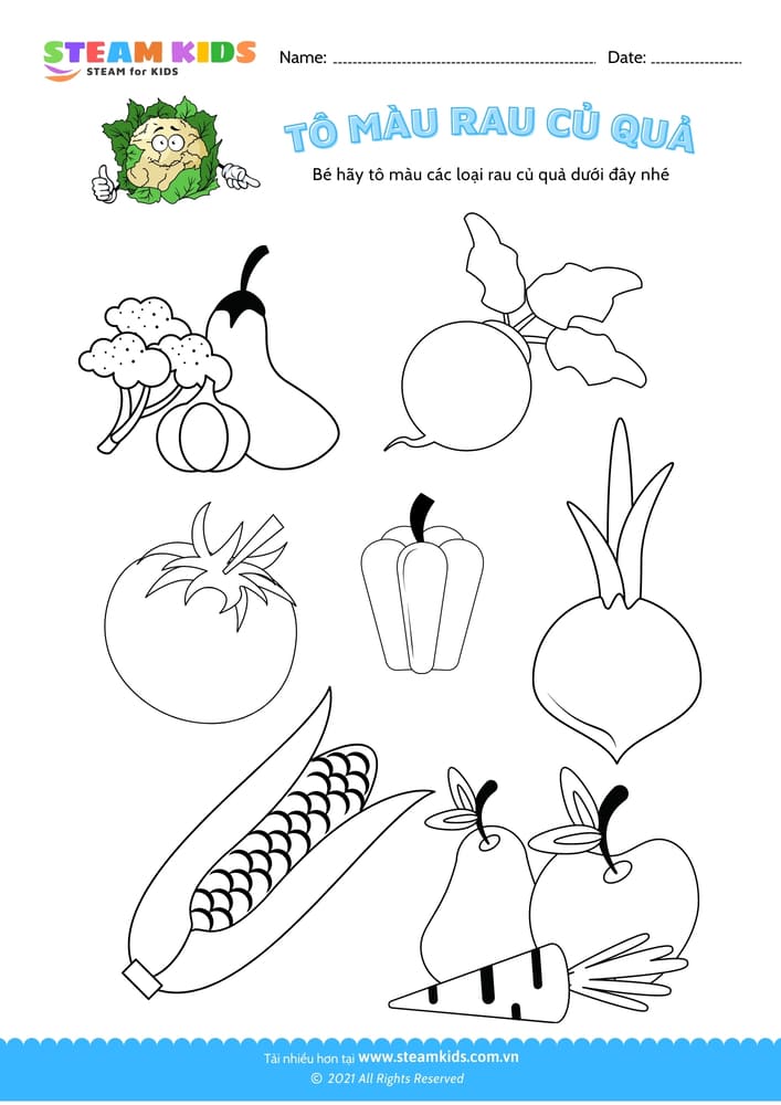 Tô màu trái cây - B2