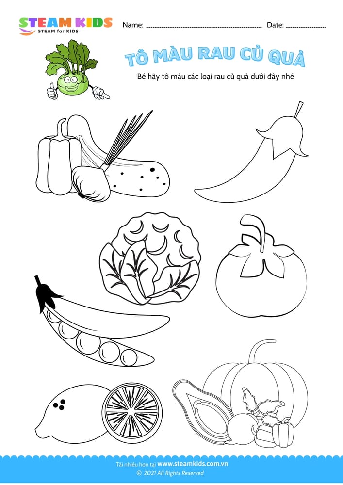 Tô màu trái cây - B2