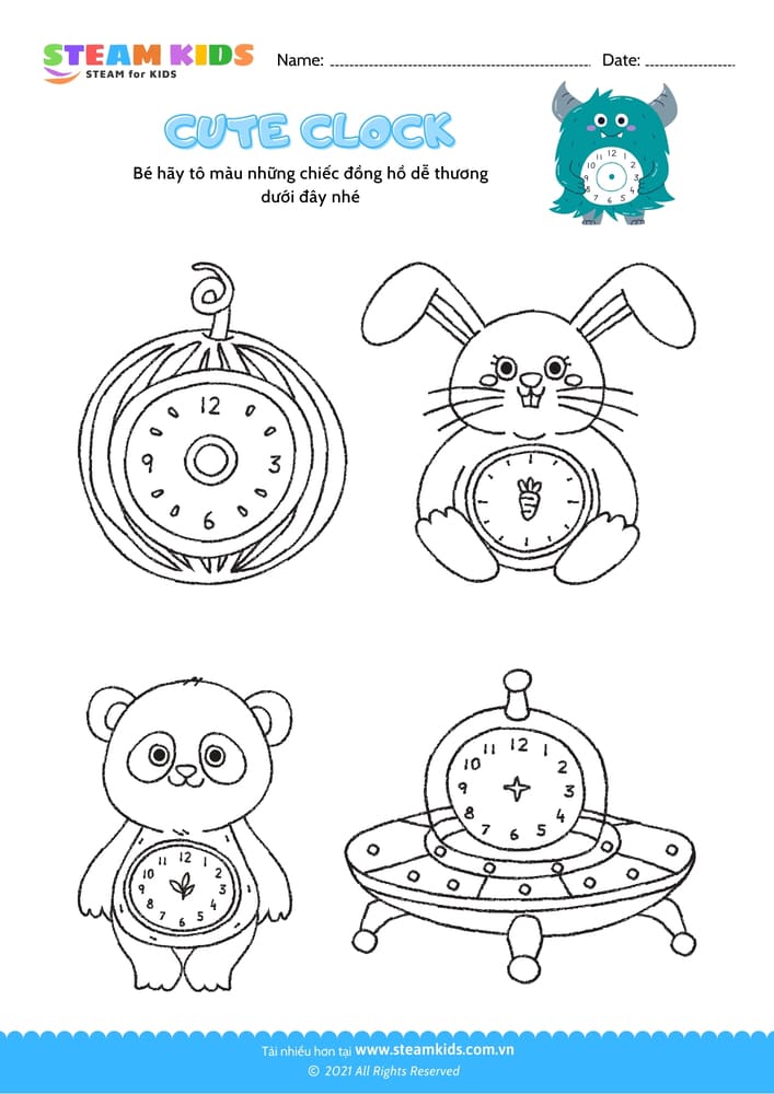 Tô màu Con Bọ ngựa steam kids,steamkids