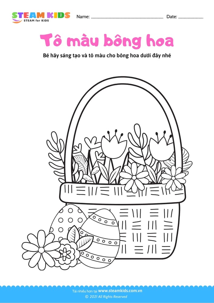 Tô màu khủng long - B4