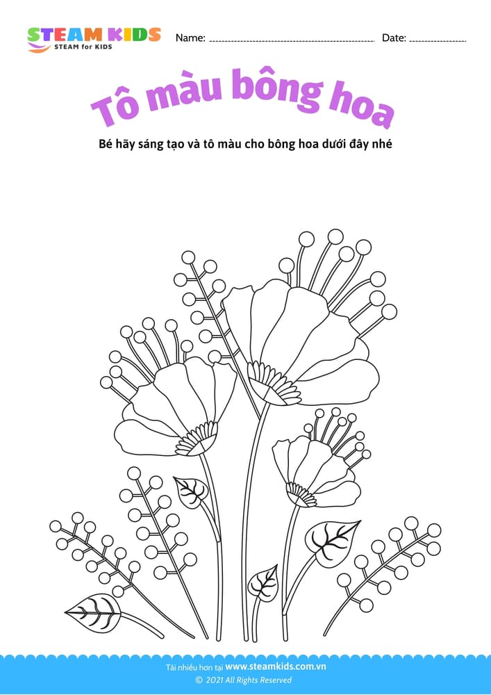 Tô màu khủng long - B4