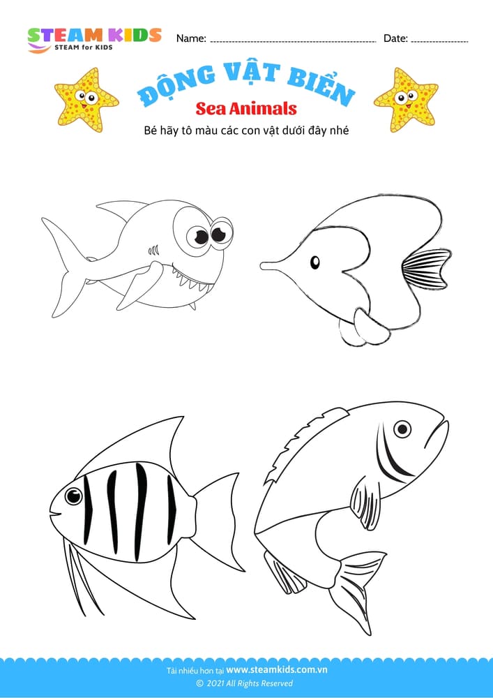 Tô màu động vật - B4